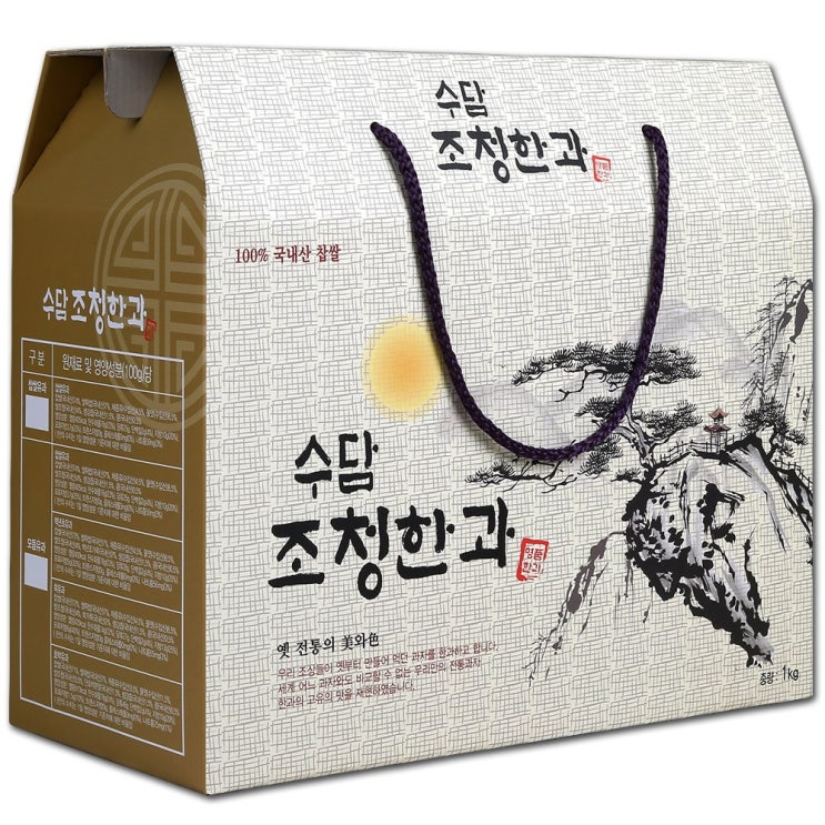 리뷰가 좋은 수담조청유과 500g 1kg 선물세트 수담한과 명절선물 이바지 떡 부모님선물 구정 설 선물세트, 1box ···