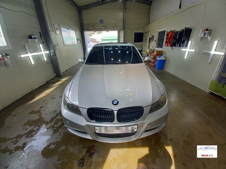 BMW 320i 막광택으로 시멘트물제거해보자 [화성광택]