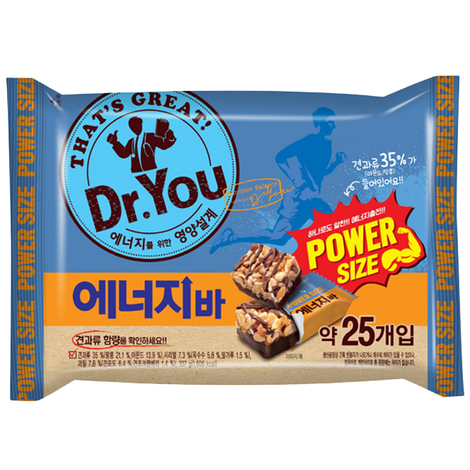 가성비갑 닥터유 에너지바 파워사이즈, 337g, 1개 추천합니다 가성비갑 닥터유 에너지바 파워사이즈, 337g, 1개 추천합니다