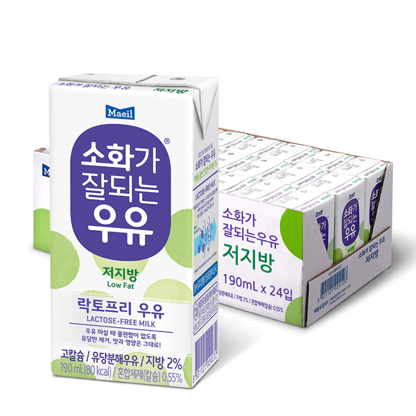 잘팔리는 소화가잘되는우유 저지방 190ml x 72팩, 72개입 추천해요