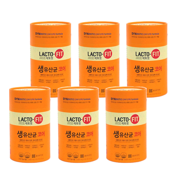 선택고민 해결 종근당 락토핏 생유산균 코어, 120g, 6개 ··· 선택고민 해결 종근당 락토핏 생유산균 코어, 120g, 6개 ···
