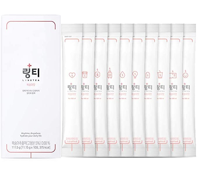 후기가 좋은 링거워터 Lingerwater Lingtea Peach Flavor 링 티 복숭아 맛 10 개입 1 박스 숙취 피로 완화 ··· 후기가 좋은 링거워터 Lingerwater Lingtea Peach Flavor 링 티 복숭아 맛 10 개입 1 박스 숙취 피로 완화 ···