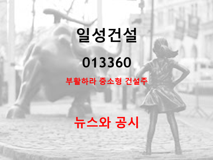  일성 건설 최신 뉴스 및 공시 (feat. 주당 15원 배당, 실적 회복)