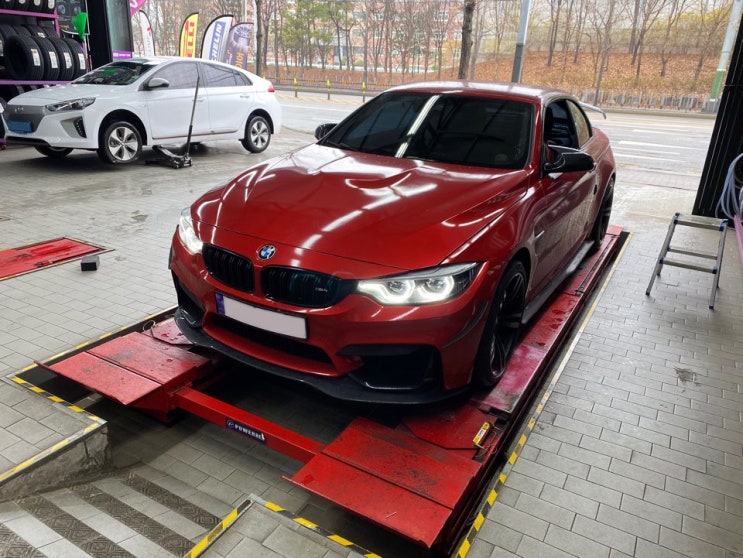 BMW M4 미쉐린 PS4S 255/35R19 275/35R19 유일타이어 안산 사동점 타이어 교체