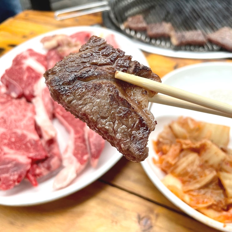  용인 양지 파인 리조트 맛집, 고기구워먹는마당 일명 고구마!