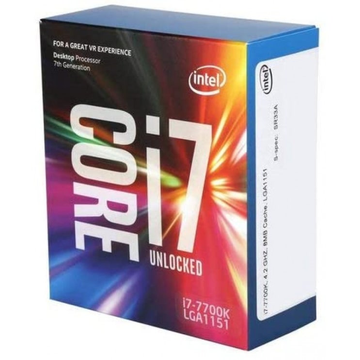 선호도 높은 Intel Core i7-7700K 4 2 GHz-Kaby Lake-BOX BX80677I77700K, 1 좋아요