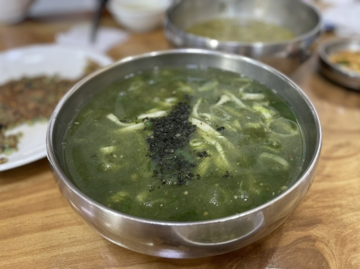  제주 공항 맛집 :: 한림칼국수 매생이보말전도 함께