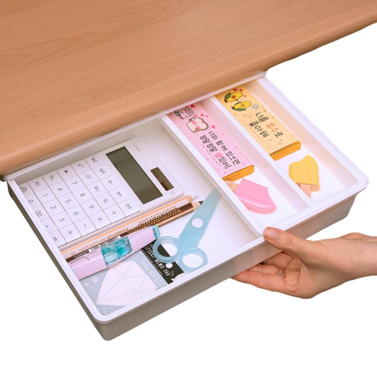 잘팔리는 부착식 다용도 책상정리 미니 서랍 틈새 수납 정리함 소품정리 언더 포켓서랍, 화이트(대) ··· 잘팔리는 부착식 다용도 책상정리 미니 서랍 틈새 수납 정리함 소품정리 언더 포켓서랍, 화이트(대) ···