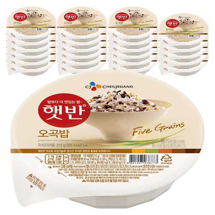 잘나가는 햇반 즉석 오곡밥, 210g, 24개 ··· 잘나가는 햇반 즉석 오곡밥, 210g, 24개 ···