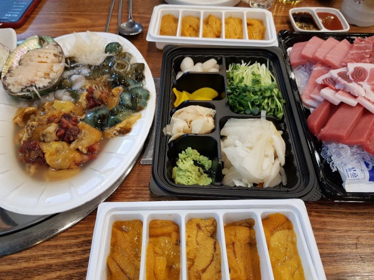  [서울 가락시장역] 수산시장과 초장집을 활용한 가성비 참치&우니 콜라보