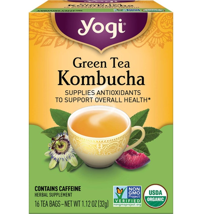 가성비 뛰어난 요기티 그린 티, 16개입, Kombucha 좋아요 가성비 뛰어난 요기티 그린 티, 16개입, Kombucha 좋아요