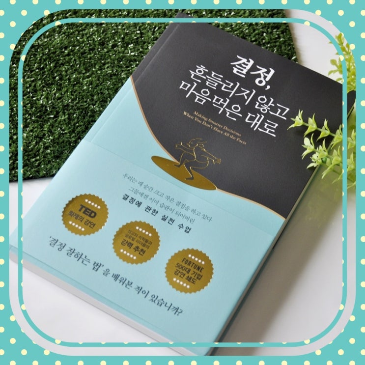  선택을 위한 자기계발서 '결정, 흔들리지 않고 마음먹은 대로'