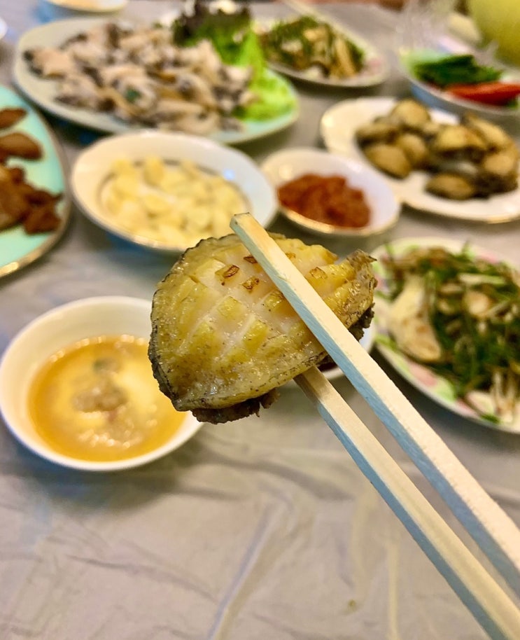  [막내이모집] 막내 이모 집에 가서 전복파티한거 구경하실?