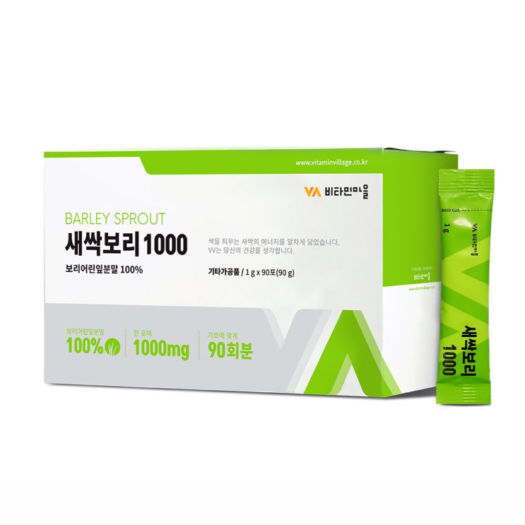 후기가 좋은 비타민마을 새싹보리1000 분말 스틱, 1g, 90개입 좋아요 후기가 좋은 비타민마을 새싹보리1000 분말 스틱, 1g, 90개입 좋아요