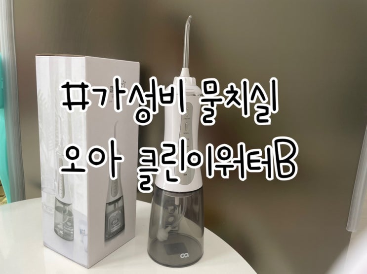  양치 신세계라는 물치실! 처음 사용해봤어요 오아물치실