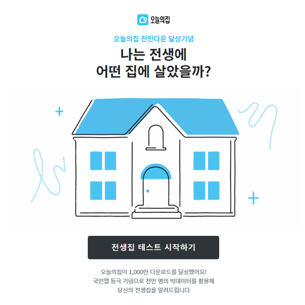  오늘의집 mbti 전생테스트, 나는 전생에 어떤 집에 살았을까?