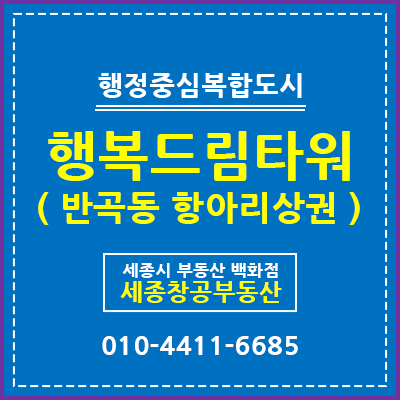  세종시 상가, 4-1생활권 반곡동 '행복드림타워'