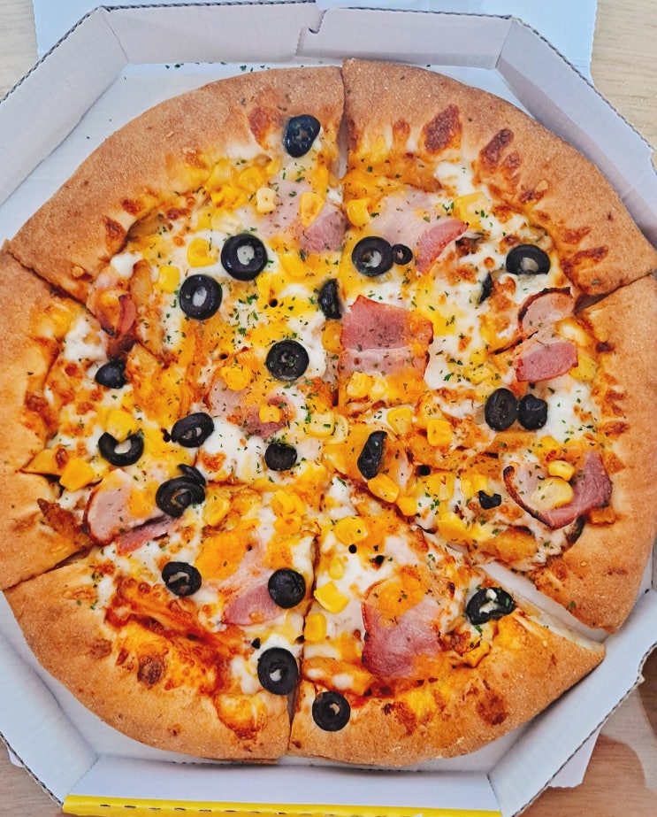 반올림피자샵 치즈후라이 크림치즈 피자 광양점