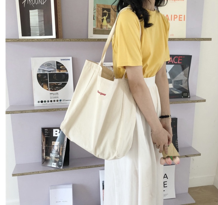  대학생 숄더 화이트 에코백 노트북 가방 추천 :: 슈가제니샵