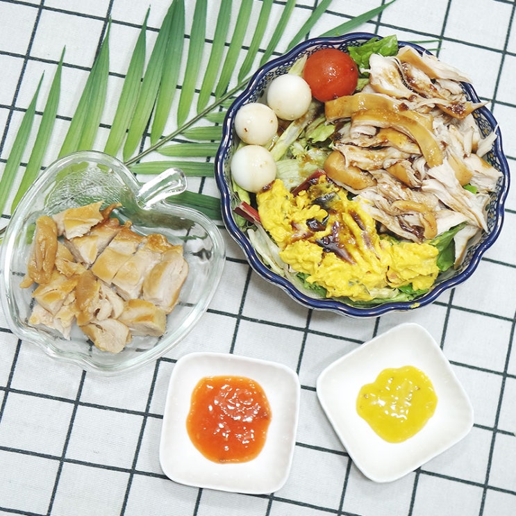  닭형 훈제 통다리살 & 닭가슴살, 존맛탱 다이어트식단