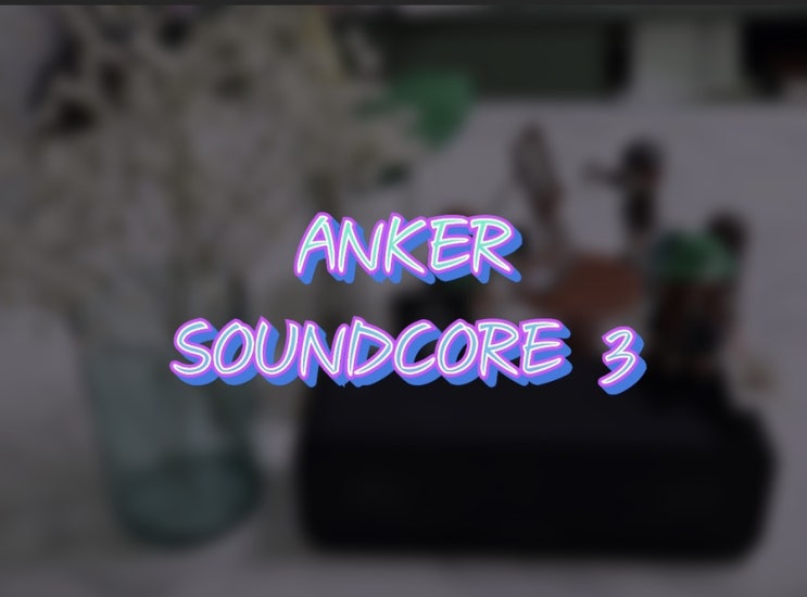 가성비 블루투스 스피커 :: ANKER 앤커 사운드코어3 블랙 사랑해요