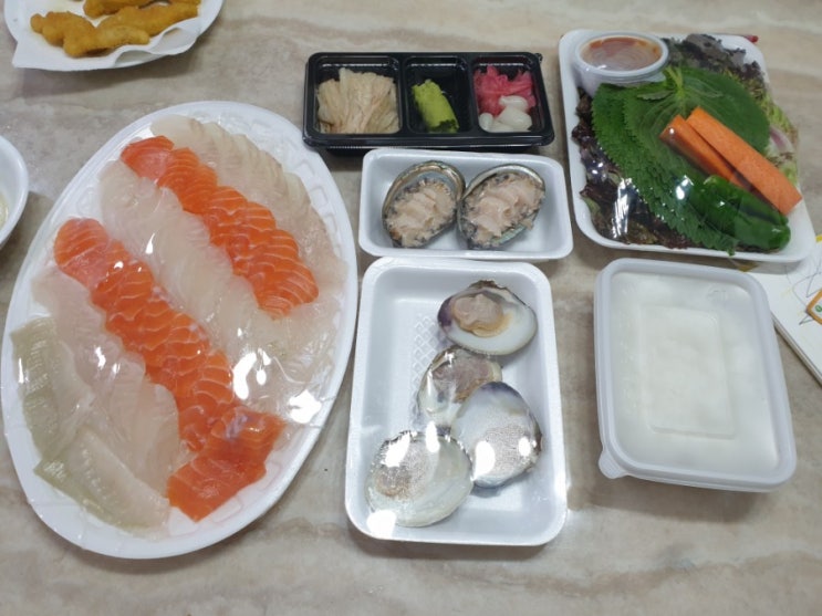 동탄 회직거래수산 회 배달 간단후기