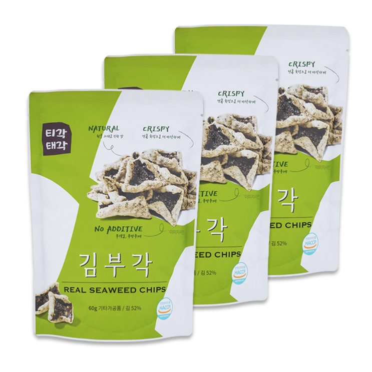 핵가성비 좋은 티각태각 김부각, 60g, 3개 ··· 핵가성비 좋은 티각태각 김부각, 60g, 3개 ···