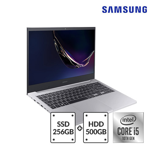 핵가성비 좋은 **공기업 단기사용** SAMSUNG 노트북플러스 i5코어 10세대 SSD256+HDD500, DDR4 8GB, SSD256, 윈도우 포함 ···