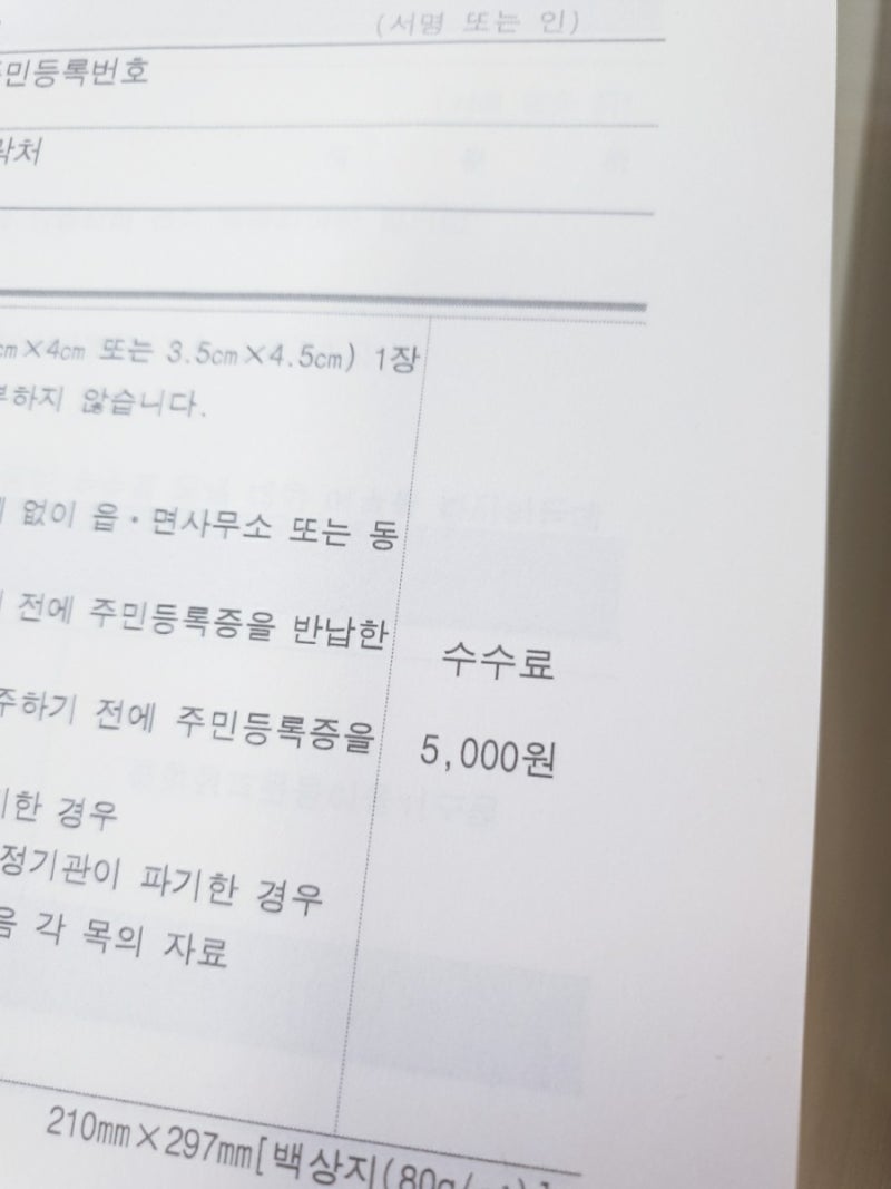 임시 신분증 발급 및 주민등록증 재발급 기간과 준비물에 대해 : 네이버 블로그