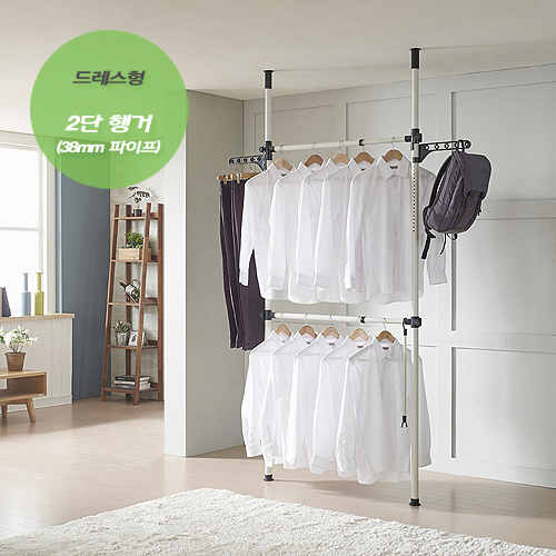 선호도 좋은 러블리행거 드레스형 2단 행거 (38mm), 블랙 & 화이트 ··· 선호도 좋은 러블리행거 드레스형 2단 행거 (38mm), 블랙 & 화이트 ···