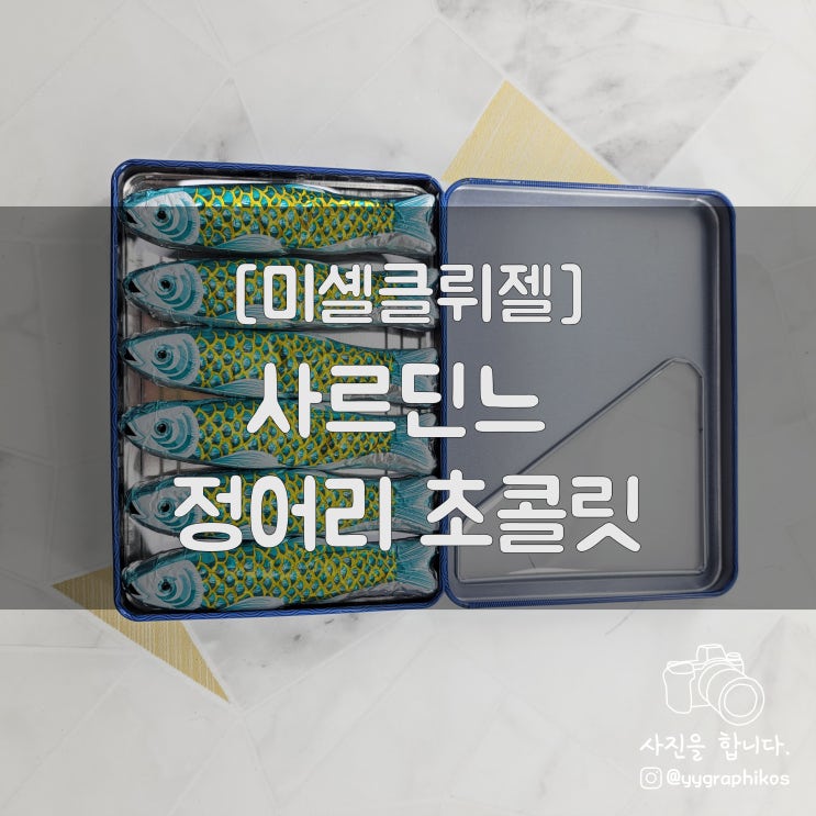  [초콜릿] 미셸클뤼젤 - 사르딘느 정어리 초콜릿 [이색초콜릿 / 이색디저트]