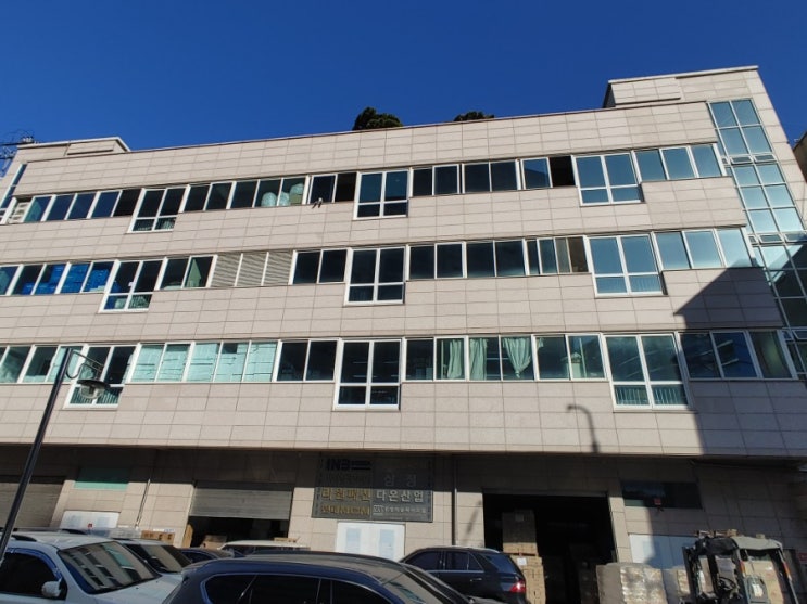  부천 건물 유리창 열차단썬팅 원미동 춘의동 사무실 눈부신 햇빛차단썬팅 자외선차단썬팅