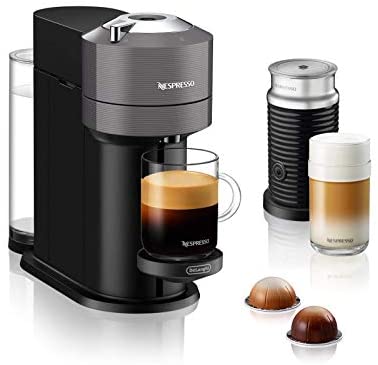 가성비 좋은 NESPRESSO [독일]DeLonghi Nespresso Vertuo Next ENV 120. Aeroccino 우유 거품기가있는 CAE 커피 캡슐 머신 크롬-394