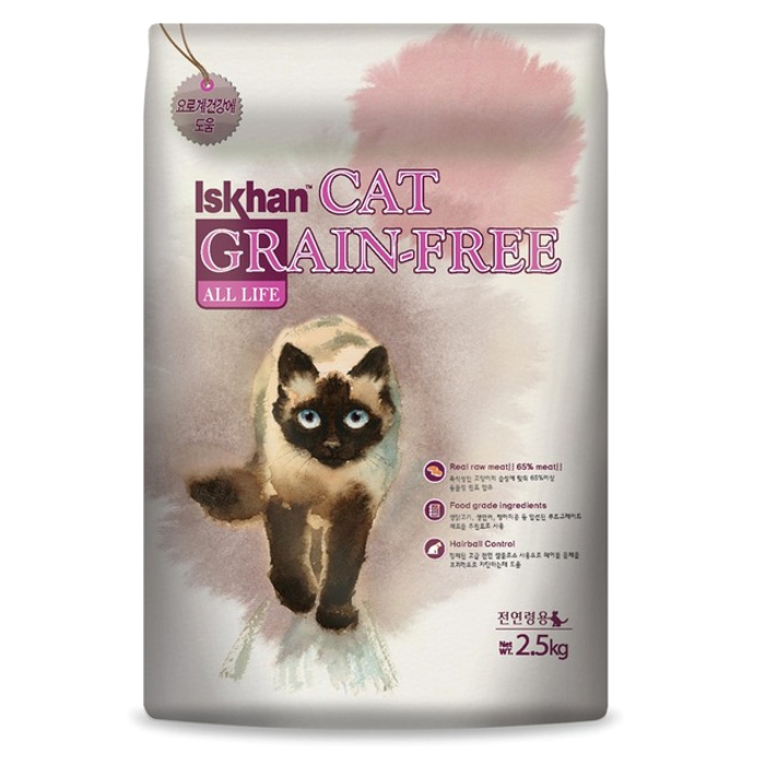 가성비갑 이즈칸 캣 그레인프리 올라이프 고양이 건식사료, 2.5kg, 1개 추천합니다