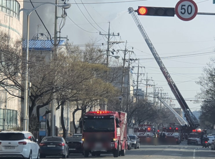 부산 녹산공단 골판지 공장 화재 3.25