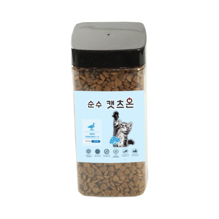 인기있는 순수캣츠온500g 고양이 길냥이사료샘플, 500g, 1개 추천해요