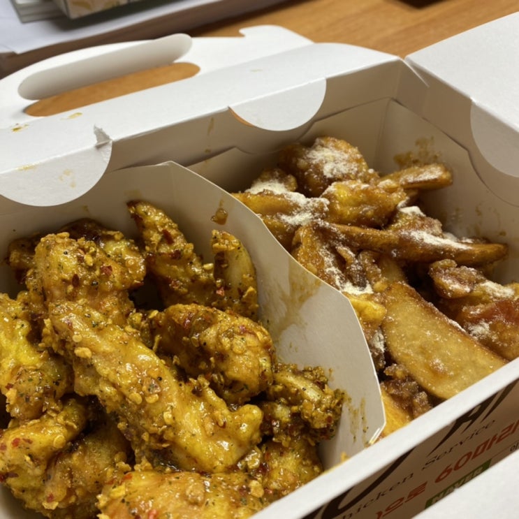  [60계 호랑이치킨] 소고기 마늘시즈닝 맛이 나는 호랑이(?)치킨