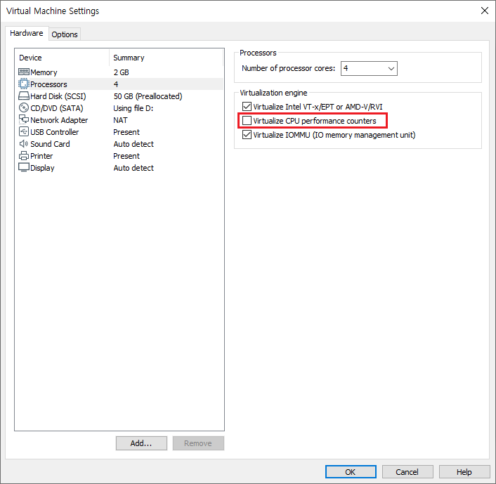 VMware Workstation 15 Player의 Module 'VPMC' power on failed 관련 오류 해결 방법 ...