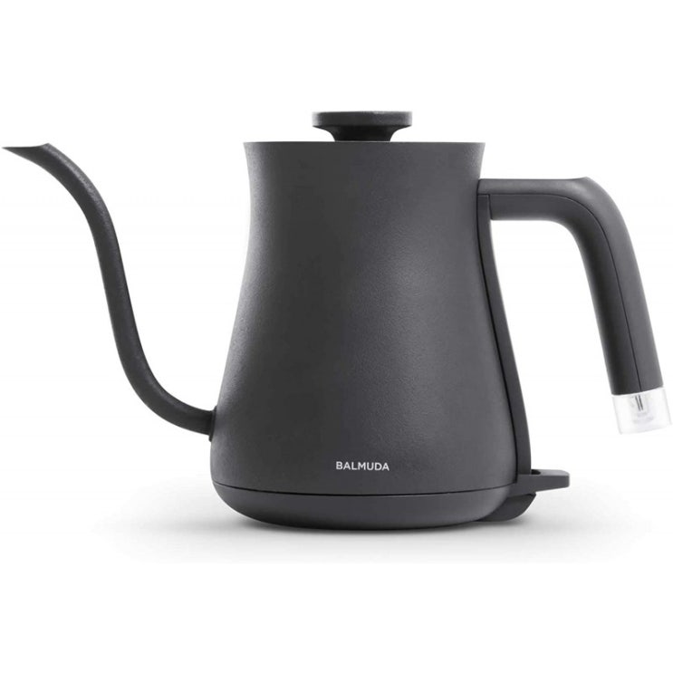 선호도 좋은 BALMUDA Kettle Electric Lightweight Guseneck Kettle Stainless 스틸 0.6L 용량 네온 라이트 인디케이, 단일옵션 추천