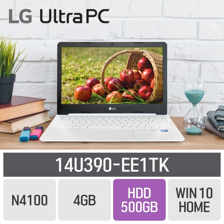 선호도 좋은 LG 울트라PC 14U390-EE1TK, 4GB, eMMC 64GB + HDD 500GB, 포함 ···