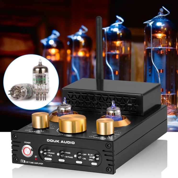 선호도 좋은 Douk Audio X1 160W + 160W GE5654 진공관 앰프 / 턴테이블용 MM 포노 앰프 블루투스 5.0 추천해요 선호도 좋은 Douk Audio X1 160W + 160W GE5654 진공관 앰프 / 턴테이블용 MM 포노 앰프 블루투스 5.0 추천해요