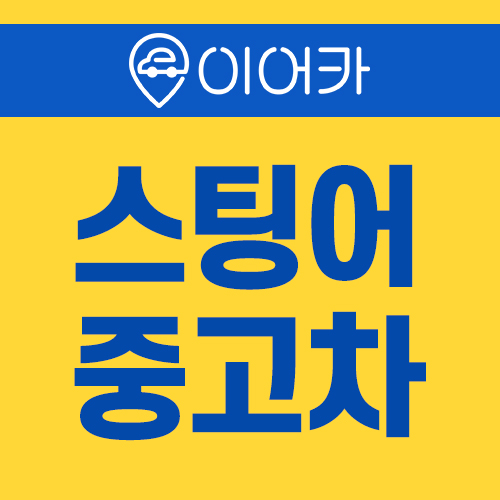  노는언니 차 기아 스팅어 중고차 지원금 받고 이용하기