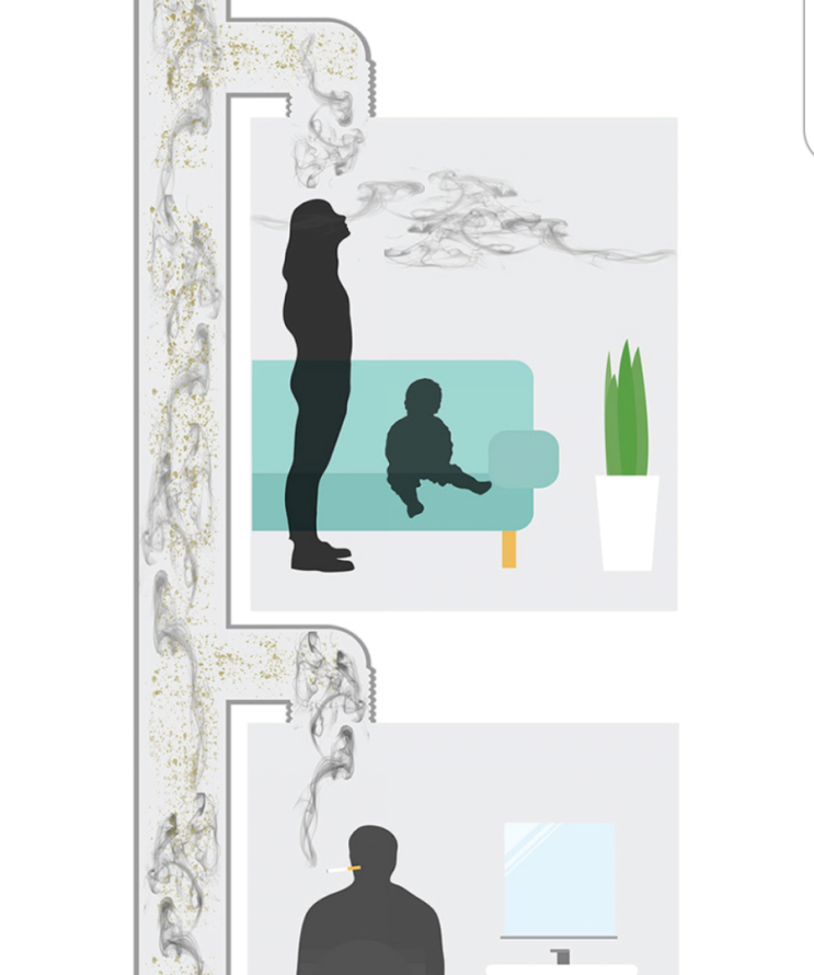  아파트욕실 담배냄새유입 차단하기