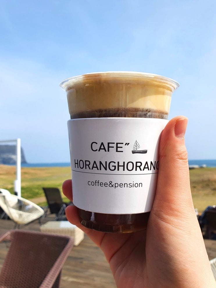 성산 호랑호랑, 광치기 해변 바라보며 커피 한 잔!