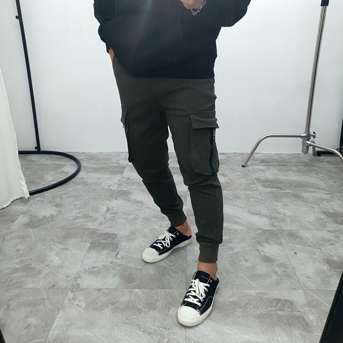 가성비 좋은 남성 스판 카고 포켓 밴딩 조거 팬츠 (M~3XL) ··· 가성비 좋은 남성 스판 카고 포켓 밴딩 조거 팬츠 (M~3XL) ···