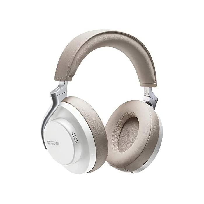 의외로 인기있는 SHURE 슈어 AONIC 50 무선 노이즈 캔슬링 헤드폰 SBH2350-WH-A 화이트 : 밀폐형 / 꾹 캡처 Bluetooth 5.0 Type-C 케이블 마이크