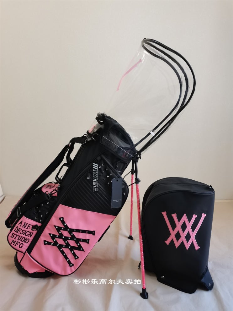 최근 인기있는 캐디백 경량 방수 스텐트 골프 삼색 파우치, 핑크 컬러 블랙 추천해요