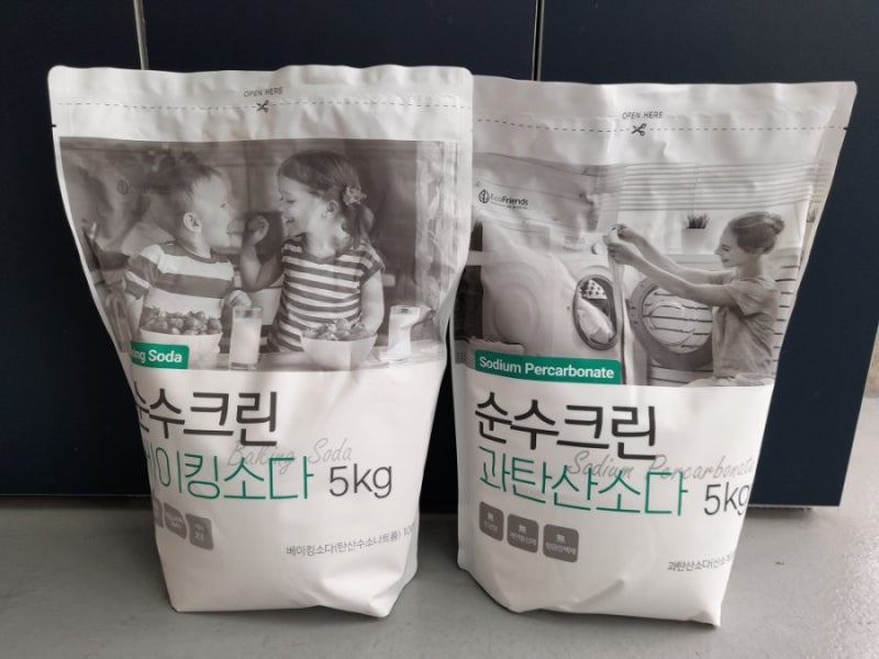 [세탁세제 추천]순수크린 베이킹소다/과탄산소다 대용량 5kg 청소, 빨래할 때 필수템! 아낌없....