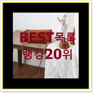 최고의 새들백 꿀템 인기 TOP 랭킹 20위