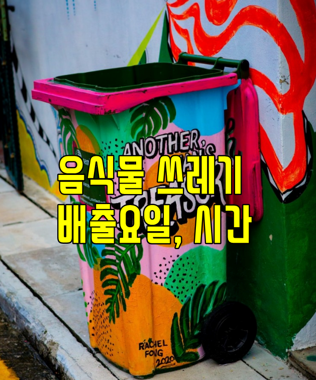  전주 완산구, 덕진구 음식물쓰레기 배출 요일 및 시간